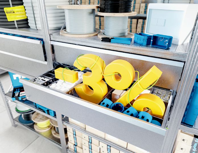 Cassetti Super 1-2-3 e Unirack: riduzione media di prezzo del 3%